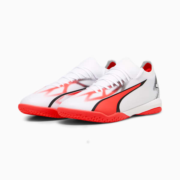 Chaussures de soccer avec crampons ULTRA MATCH IT Homme, PUMA White-PUMA Black-Fire Orchid, extralarge